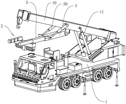 汽车起重机简图图片