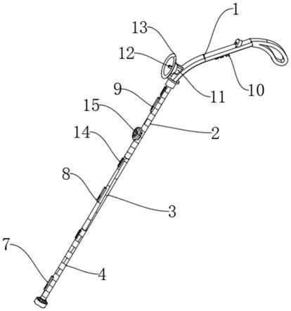 拐杖结构简图图片