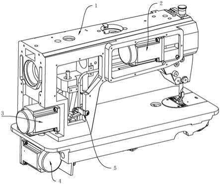 缝纫机结构简图 机械图片