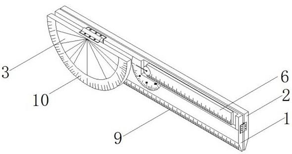 一种折叠式建筑设计用的绘图测量尺的制作方法