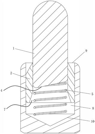 弹簧针结构图图片