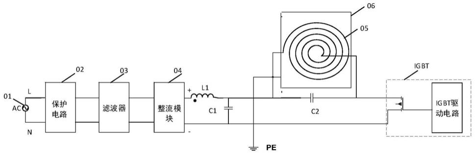 电磁感应加热电路及电磁感应加热炊具的制作方法