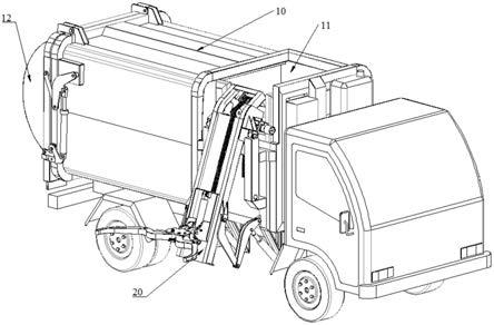 垃圾车结构简图图片