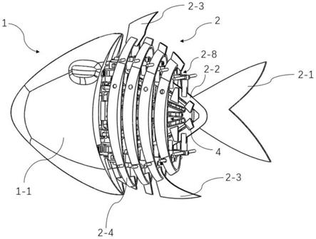 仿生机械鱼结构简图图片