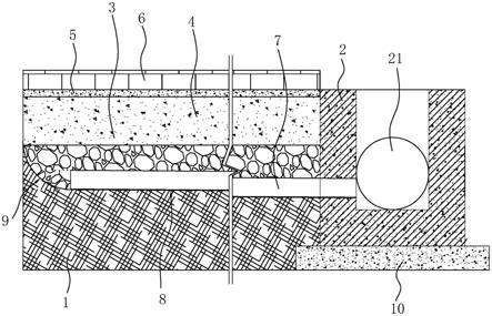 人行道鋪裝透水結構的製作方法