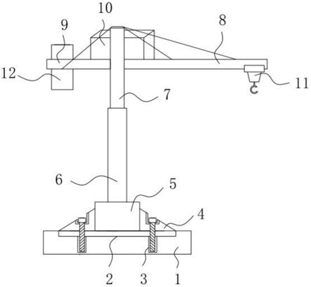 一種建築使用的便於安裝型塔吊的製作方法