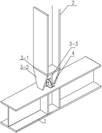 一種梁體與h型鋼柱的連接結構