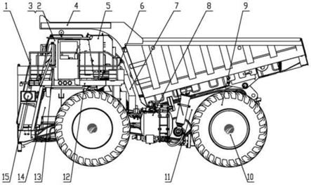 自卸车结构部件解析图图片
