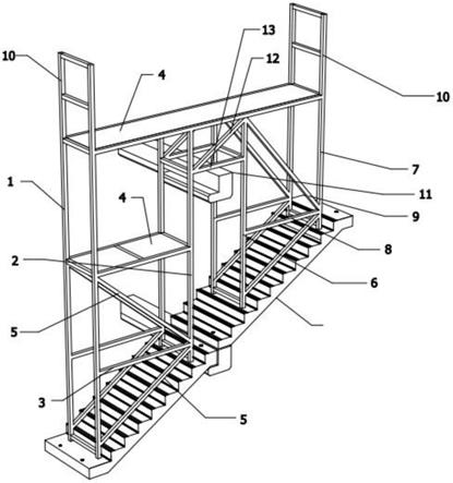 一種裝配式建築樓梯間操作平臺的製作方法