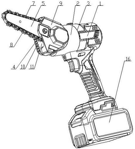 电链锯 结构图图片