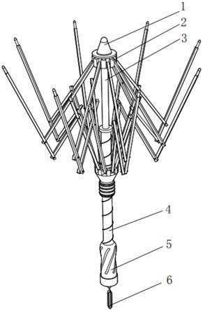 雨伞伸缩杆结构图片