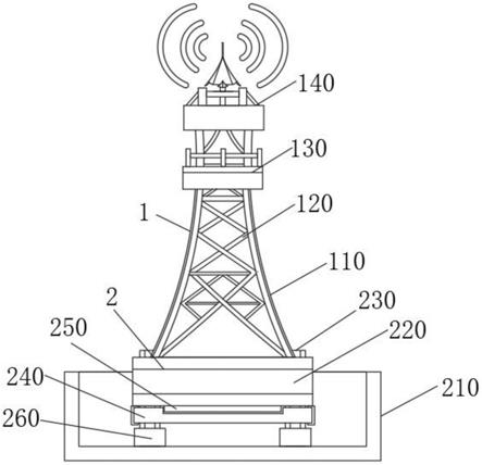 一种具有高强度防风结构的移动通信5g信号塔的制作方法