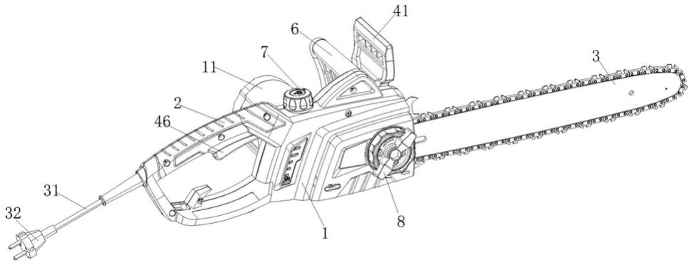 电链锯 结构图图片