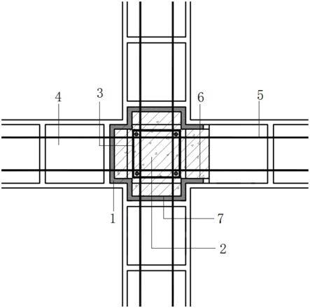 十字墙构造柱图片