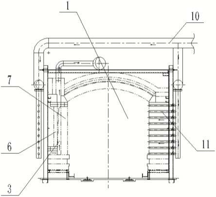 一种石墨预碳化隧道窑专用新型冷却系统的制作方法