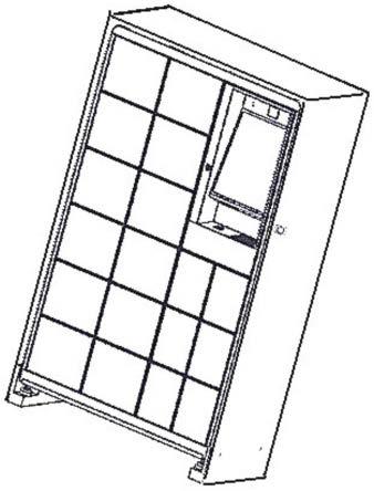 一种开柜货物自弹开的智能物管柜的制作方法