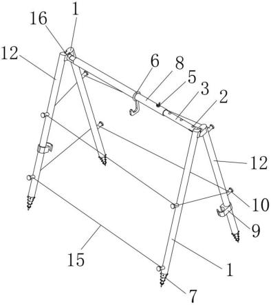 一种生态种植用藤蔓攀爬架的制作方法