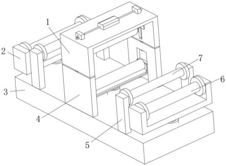 一种模切机裁切工位带有压合支架的圆刀模具的制作方法