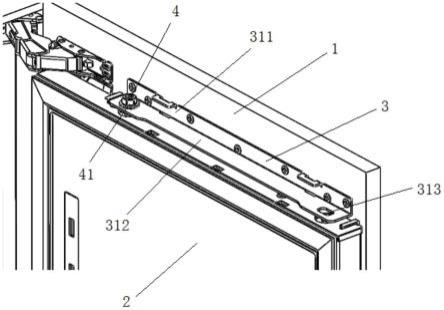 嵌入式冰箱门体与柜门安装结构及嵌入式冰箱的制作方法