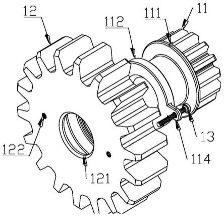 一种大小齿轮相对位置可调节的双联齿轮的制作方法