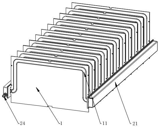 一种储能电池组液冷散热系统成组结构的制作方法