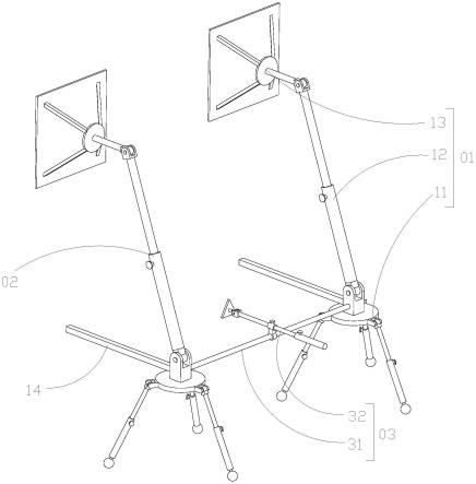 围护结构主体部位传热系数现场检测用支架的制作方法