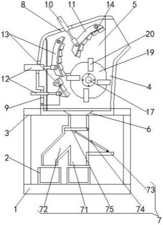 一种具有排料组件的液压反击式破碎机的制作方法