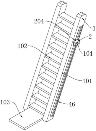 一种用于建筑施工测量拉线装置梯的制作方法