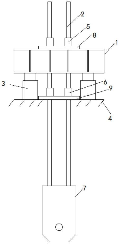 一种用于造桥机底模平台的吊杆装置的制作方法