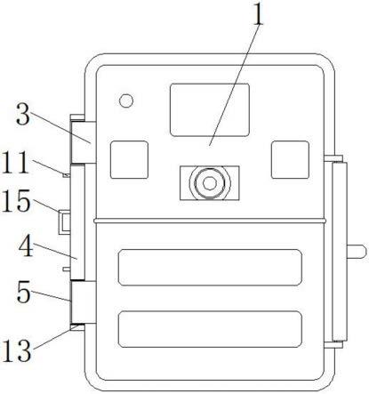 一种S68红外相机用电池仓智能锁定装置的制作方法