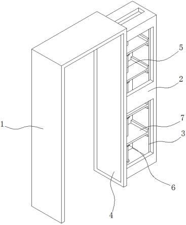 一种具有储存柜功能的室内设计套装暗门结构的制作方法