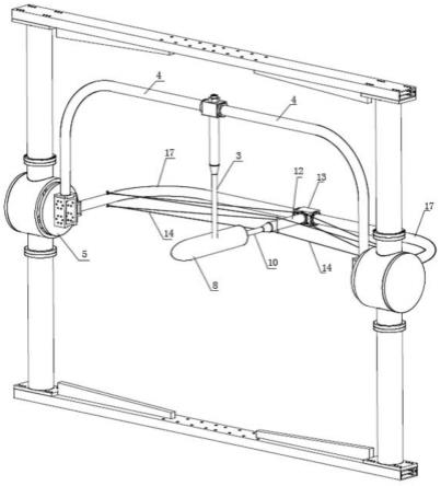 开口大迎角试验系统支架干扰柔性测量装置的制作方法