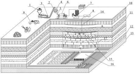 煤矿开采嗣后空间矸石注浆充填弱化覆岩动力灾害方法