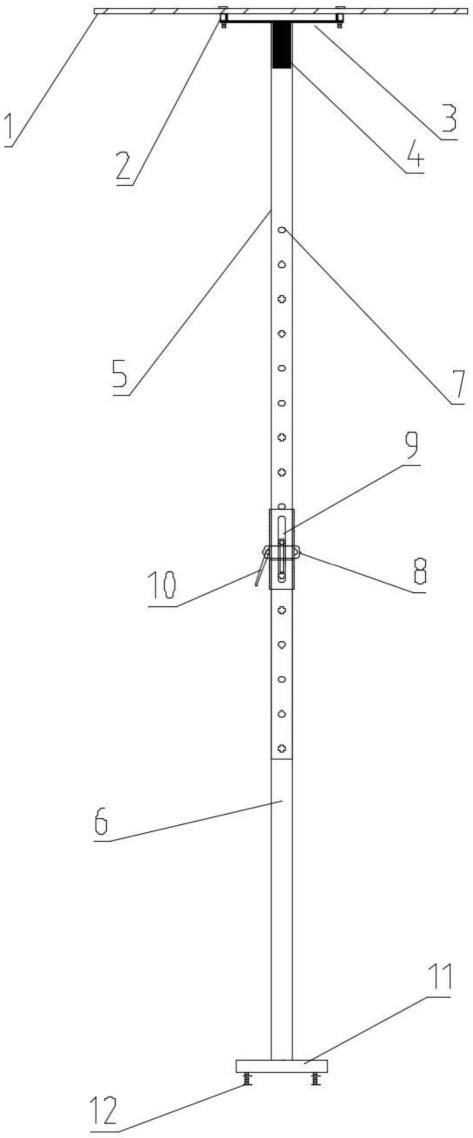 一种支顶预留洞口可调支模装置的制作方法