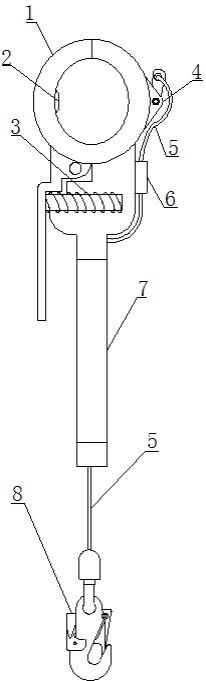 一种输电线路登塔作业防坠落装置的制作方法