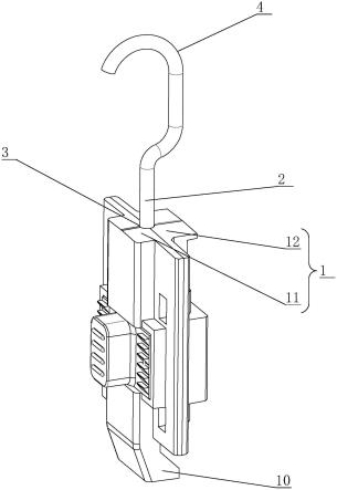 用作窗帘驱动器的连接挂钩可调式结构总成的制作方法