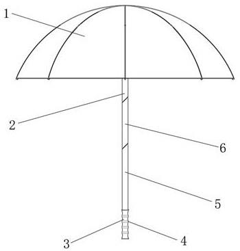 一种可弯折雨伞的制作方法
