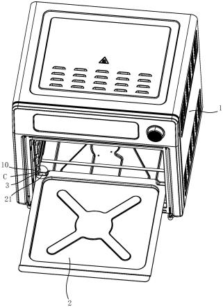 一种烤箱滴油盘防错装结构及烤箱的制作方法
