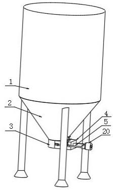 锡冶炼烟化炉烟气沉降V斗推杆式开关的制作方法