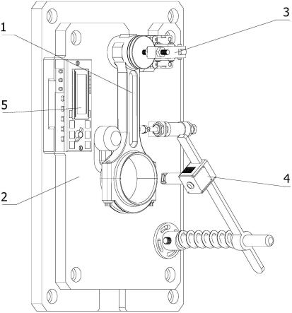 一种用于活塞连杆的跳动值检具
