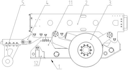 一种带驱动动力的轮式自行天井钻机的制作方法