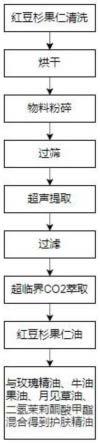 一种红豆杉果仁提取物护肤精油及其制备方法与流程