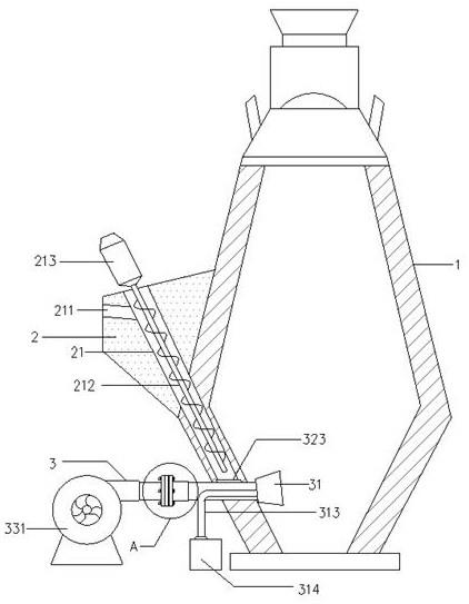 一种高炉冶炼用富氧喷吹装置的制作方法