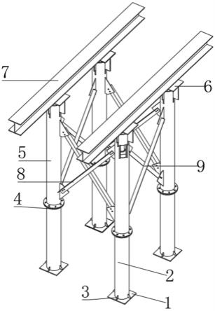 一种格构式可拆卸重型楼板回顶支撑结构的制作方法