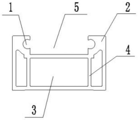 一款型材导轨减少挠度的成型结构的制作方法