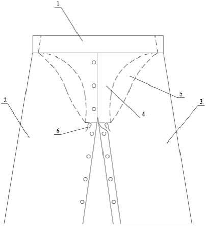 介入手术患者用病员裤裙的制作方法