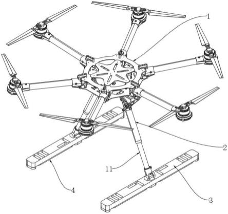 一种用于增大接触面积的无人机脚架的制作方法