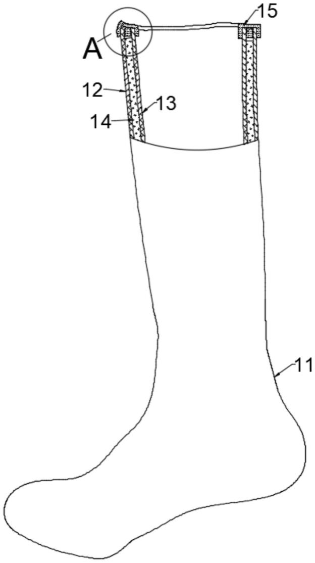 一种高弹性抗菌双面纬编中筒袜的制作方法