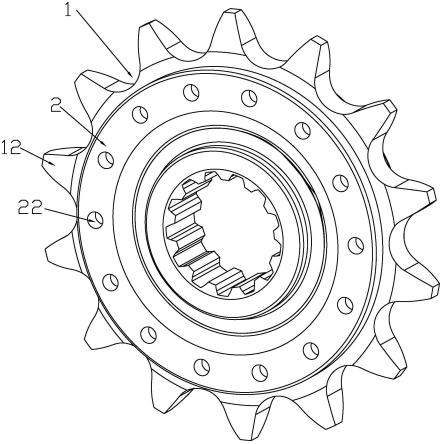 降噪型摩托车发动机橡胶输出链轮的制作方法