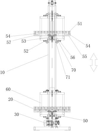 单柱式垂直输送机的制作方法